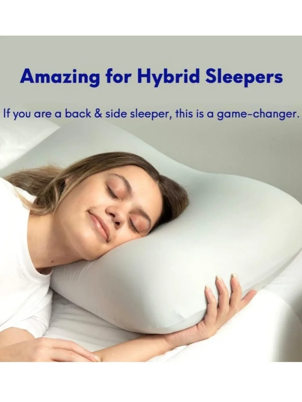 Cushion Lab Deep Sleep Pillow - 1 Pack, Calm Grey